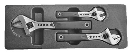 Werkzeugsatz Rollgabel-Schlüssel 3-tlg. 