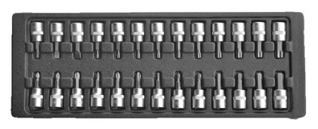 Werkzeugsatz Schraubendrehereinsätze 3/8" 26-tlg. 